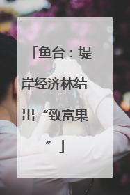 鱼台：堤岸经济林结出“致富果”