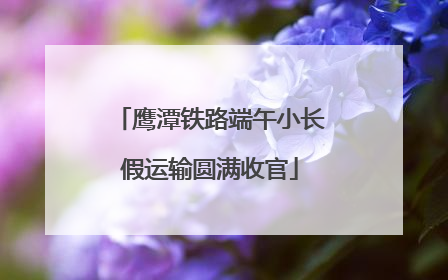 鹰潭铁路端午小长假运输圆满收官