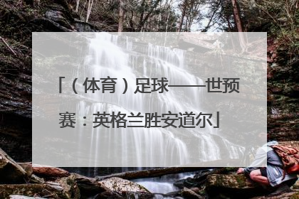 （体育）足球——世预赛：英格兰胜安道尔