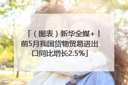 （图表）新华全媒+丨前5月我国货物贸易进出口同比增长2.5%