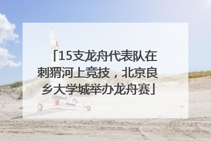 15支龙舟代表队在刺猬河上竞技，北京良乡大学城举办龙舟赛