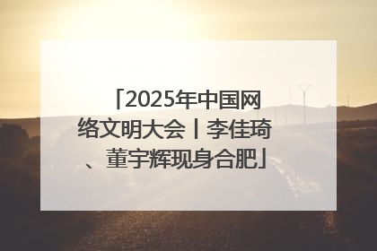 2025年中国网络文明大会丨李佳琦、董宇辉现身合肥