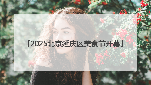 2025北京延庆区美食节开幕