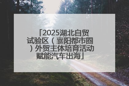 2025湖北自贸试验区（襄阳都市圈）外贸主体培育活动赋能汽车出海