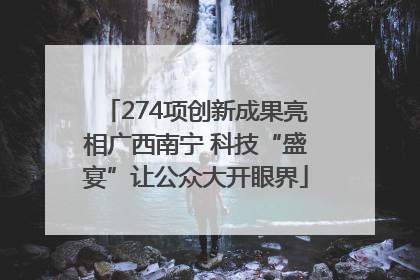 274项创新成果亮相广西南宁 科技“盛宴”让公众大开眼界
