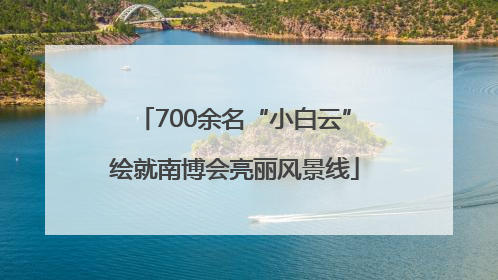 700余名“小白云”绘就南博会亮丽风景线
