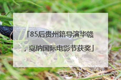 85后贵州籍导演毕赣，戛纳国际电影节获奖