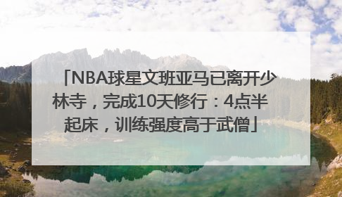 NBA球星文班亚马已离开少林寺，完成10天修行：4点半起床，训练强度高于武僧
